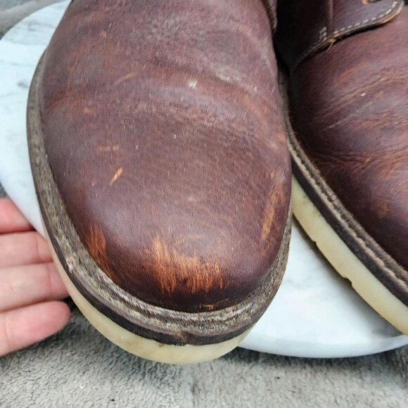 Clarks Shoes Mens Size 11 Brown Leather Collections Lace Up Derby Oxfords *Read* main image 5